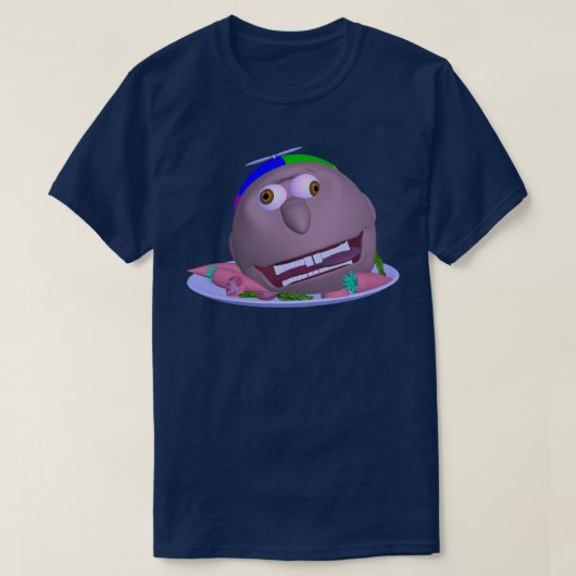 Halloween Head on a Plate Johnny T-shirt (Design voorkant)