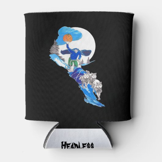 Halloween Headless Dog Team Blikjeskoeler (Voorkant)