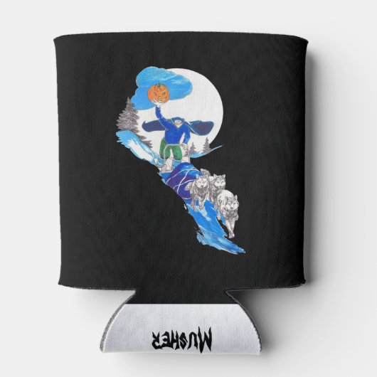 Halloween Headless Dog Team Blikjeskoeler (Achterkant)