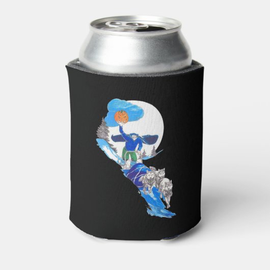 Halloween Headless Dog Team Blikjeskoeler (Blikje Achterkant)