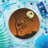 Halloween Headless Horseman Papieren Bordje (Feest)