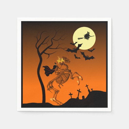 Halloween Headless Horseman Servet (Voorkant)