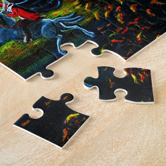 Halloween, headless, Horseman, Slapy,Hallow Legpuzzel (Zijkant)