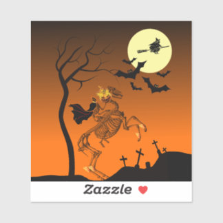 Halloween Headless Horseman Sticker