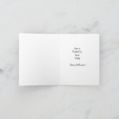 Halloween Headless Musher Notecard Bedankkaart (Binnen)