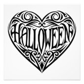 Halloween Heart, Black Heart, Holiday Foto Afdruk (Voorkant)