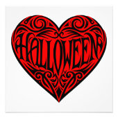 Halloween Heart, Black Heart, Holiday Foto Afdruk (Voorkant)