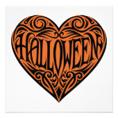 Halloween Heart, Black Heart, Holiday Foto Afdruk (Voorkant)