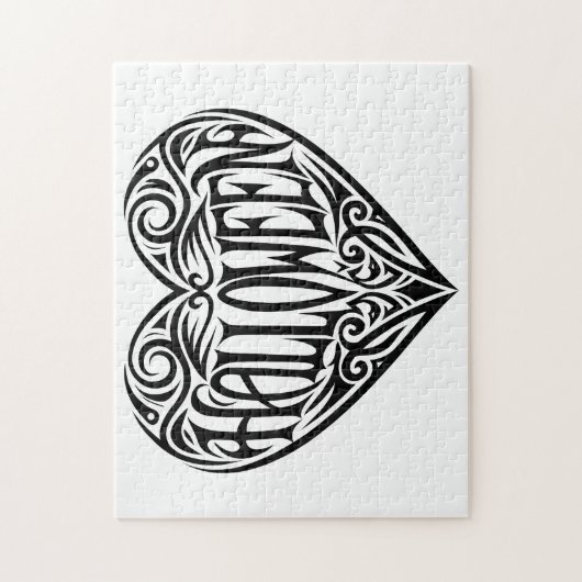 Halloween Heart, Black Heart, Holiday Legpuzzel (Verticaal)