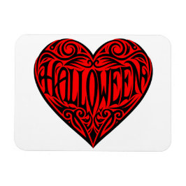 Halloween Heart, Black Heart, Holiday Magneet