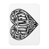 Halloween Heart, Black Heart, Holiday Magneet (Verticaal)