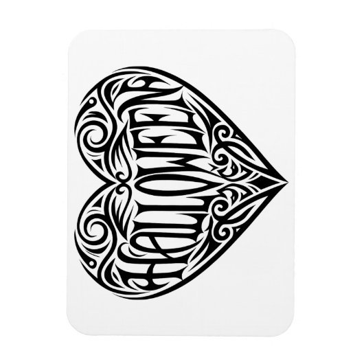 Halloween Heart, Black Heart, Holiday Magneet (Verticaal)