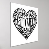 Halloween Heart, Black Heart, Vakantie Folie Afdrukken (Laagn)