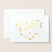 Halloween Heart Folie Kaarten (Voorkant met envelop)
