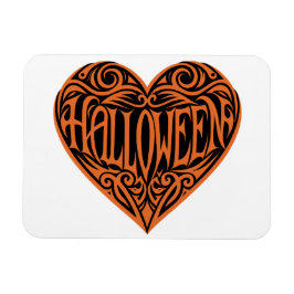 Halloween Heart, Orange Heart, Holiday Magneet
