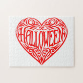 Halloween Heart, Red Heart, Holiday Legpuzzel (Horizontaal)