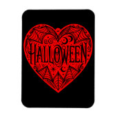 Halloween Heart, Red Heart Shape, Holiday Magneet (Verticaal)