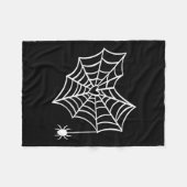 Halloween Heart Spider Web Spooky Kostuum Fleece Deken (Voorkant (Horizontaal))