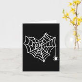 Halloween Heart Spider Web Spooky Kostuum Kaart (Gele Bloem)