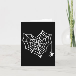 Halloween Heart Spider Web Spooky Kostuum Kaart