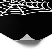 Halloween Heart Spider Web Spooky Kostuum Poster (Hoek)