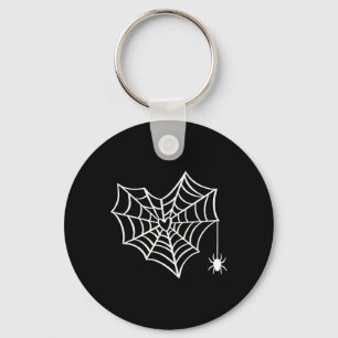 Halloween Heart Spider Web Spooky Kostuum Sleutelhanger