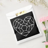 Halloween Heart SpiderWeb schattig Bedankzakje (Gezegeld)