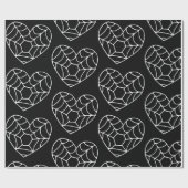 Halloween Heart SpiderWeb schattig Cadeaupapier (Vlak)
