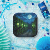 Halloween Hedge Horror Papieren Bordje (Feest)