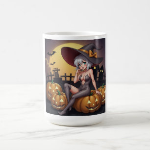 Halloween Heet Anime Heks op Jack-O-Lantern Magische Mok