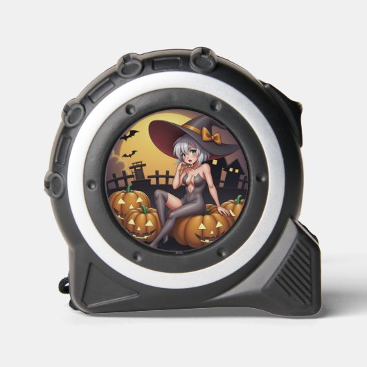 Halloween Heet Anime Heks op Jack-O-Lantern Rolmaat (Voorkant)