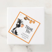 Halloween Hek Baby Shower Bedankjes Labels (In situ)