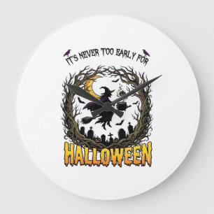 Halloween Hek Ketel Maan Begraafplaats Kromme Boom Grote Klok