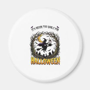 Halloween Hek Ketel Maan Begraafplaats Kromme Boom Magneet
