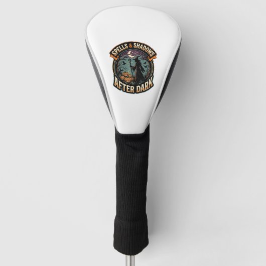 Halloween Hek Pompoen Nacht Golfheadcover (Voorkant)