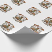 Halloween Hek Pompoen Patch Humor Cadeaupapier (Hoek)