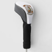 Halloween Hek Pompoen Patch Humor Golfheadcover (Schuin)