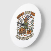 Halloween Hek Pompoen Patch Humor Grote Klok (Hoek)