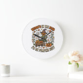 Halloween Hek Pompoen Patch Humor Grote Klok (Huis)