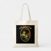 Halloween heks and Flying Monkey Tote Bag (Achterkant)
