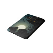 Halloween: heks and hounted house badmat (Gekanteld)