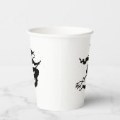 Halloween heks black and white spooky papieren bekers (Rechts)