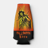 Halloween Heks Brew Fles Flesjeskoeler (Voorkant)