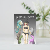Halloween Heks Briefkaart (Staand voorkant)
