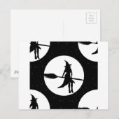 halloween heks briefkaart (Voorkant / Achterkant)
