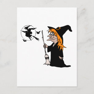 halloween heks briefkaart