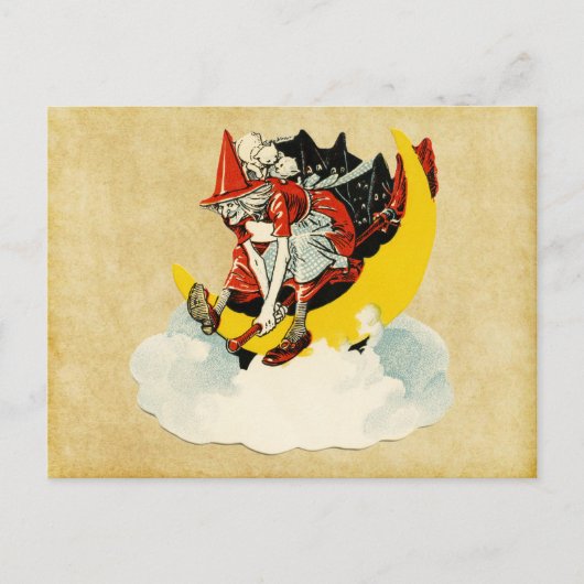  Halloween heks Briefkaart (Voorkant)