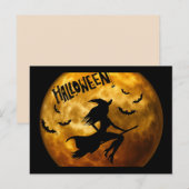 halloween heks briefkaart (Voorkant / Achterkant)