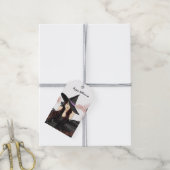 Halloween, heks cadeaulabel (Met Touw)