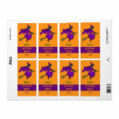 Halloween Heks Cartoon Heksen Brouwen Custom Etiket (Full Sheet)